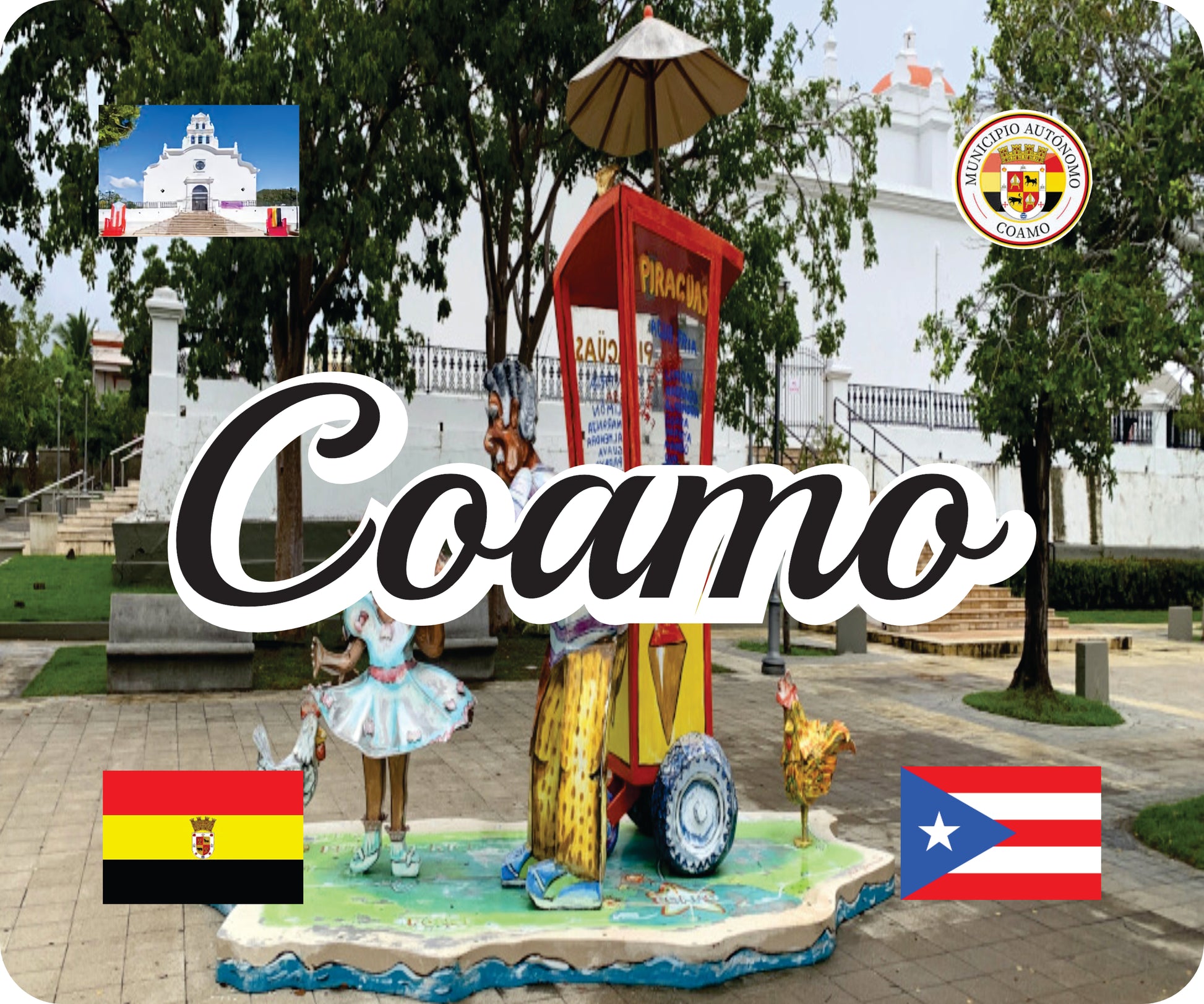 COAMO Puerto Rico Souvenirs PRS Town Set