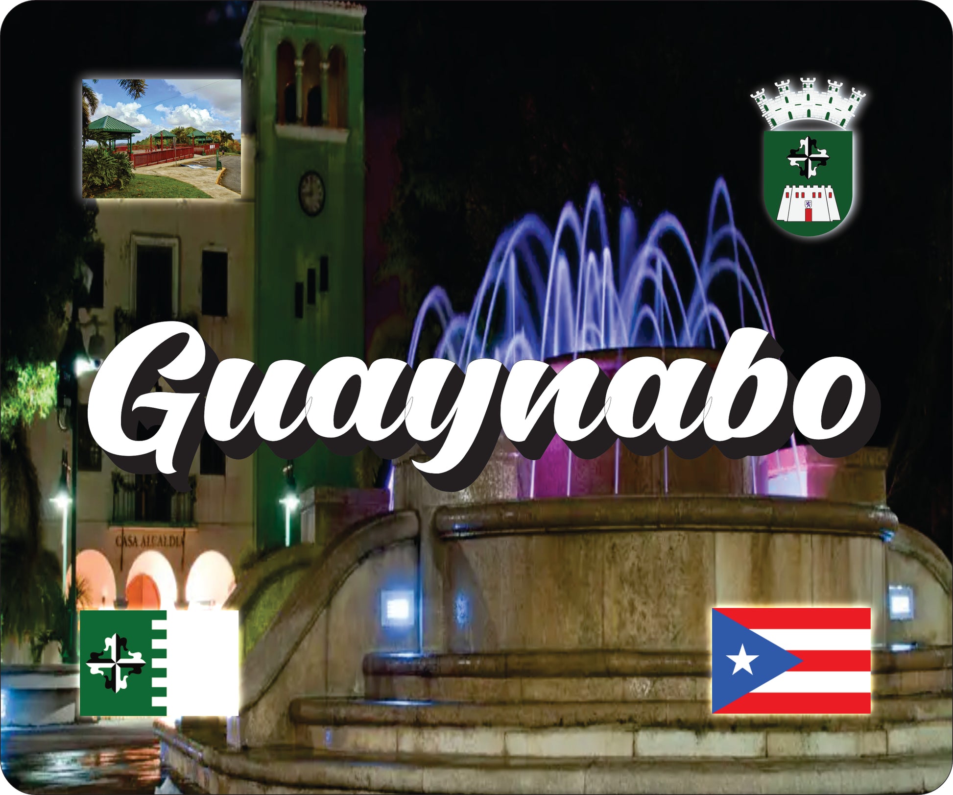 GUAYNABO Puerto Rico Souvenirs PRS Town Set