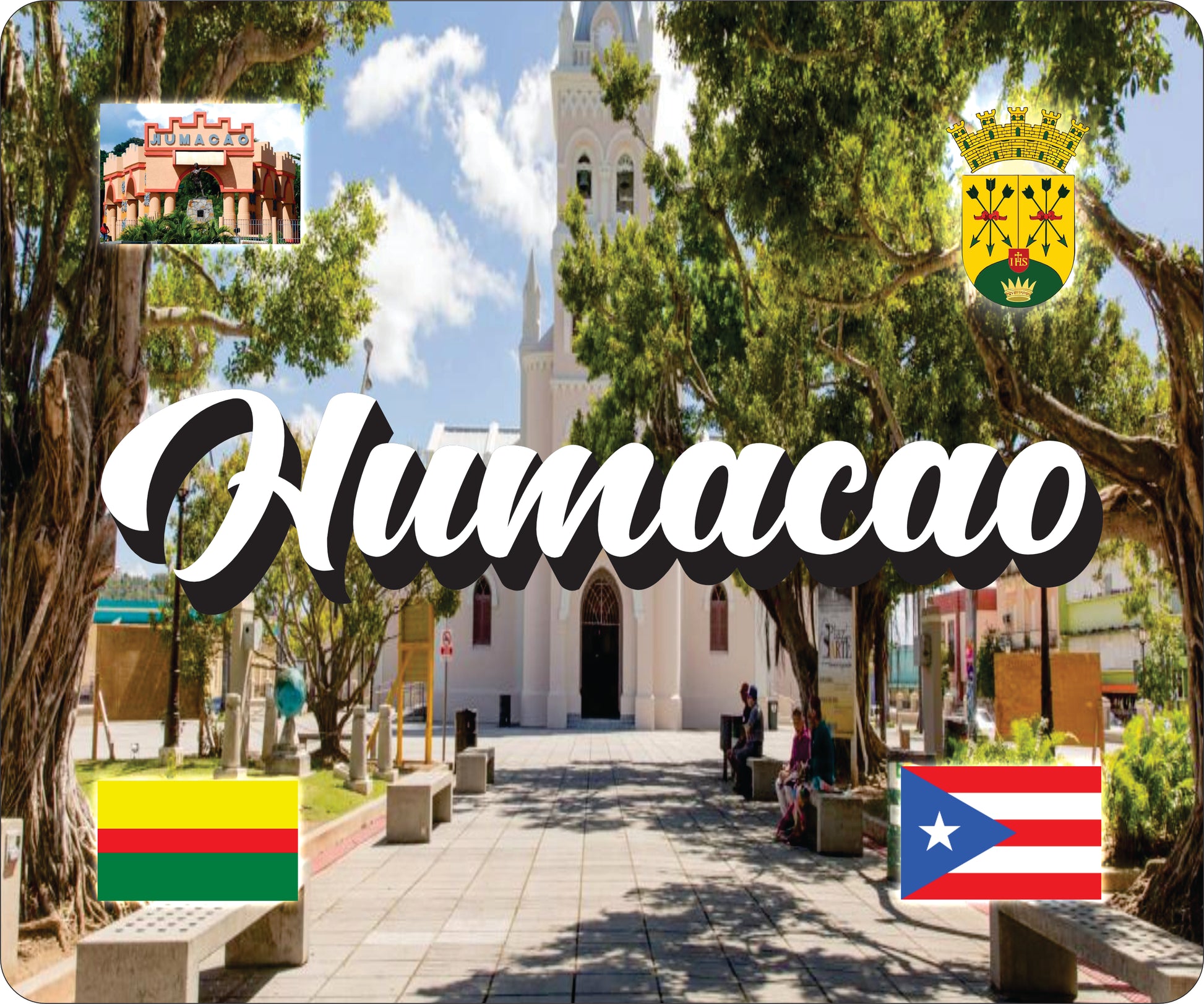 HUMACAO Puerto Rico Souvenirs PRS Town Set