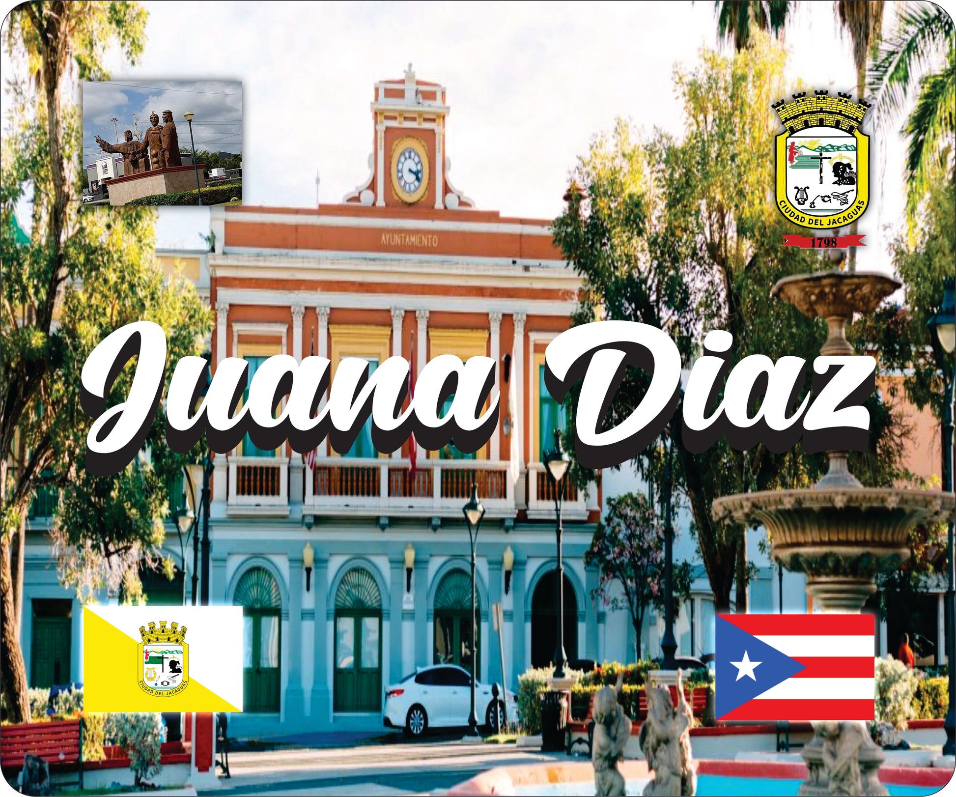 JUANA DIAZ Puerto Rico Souvenirs PRS Town Set (Copy)