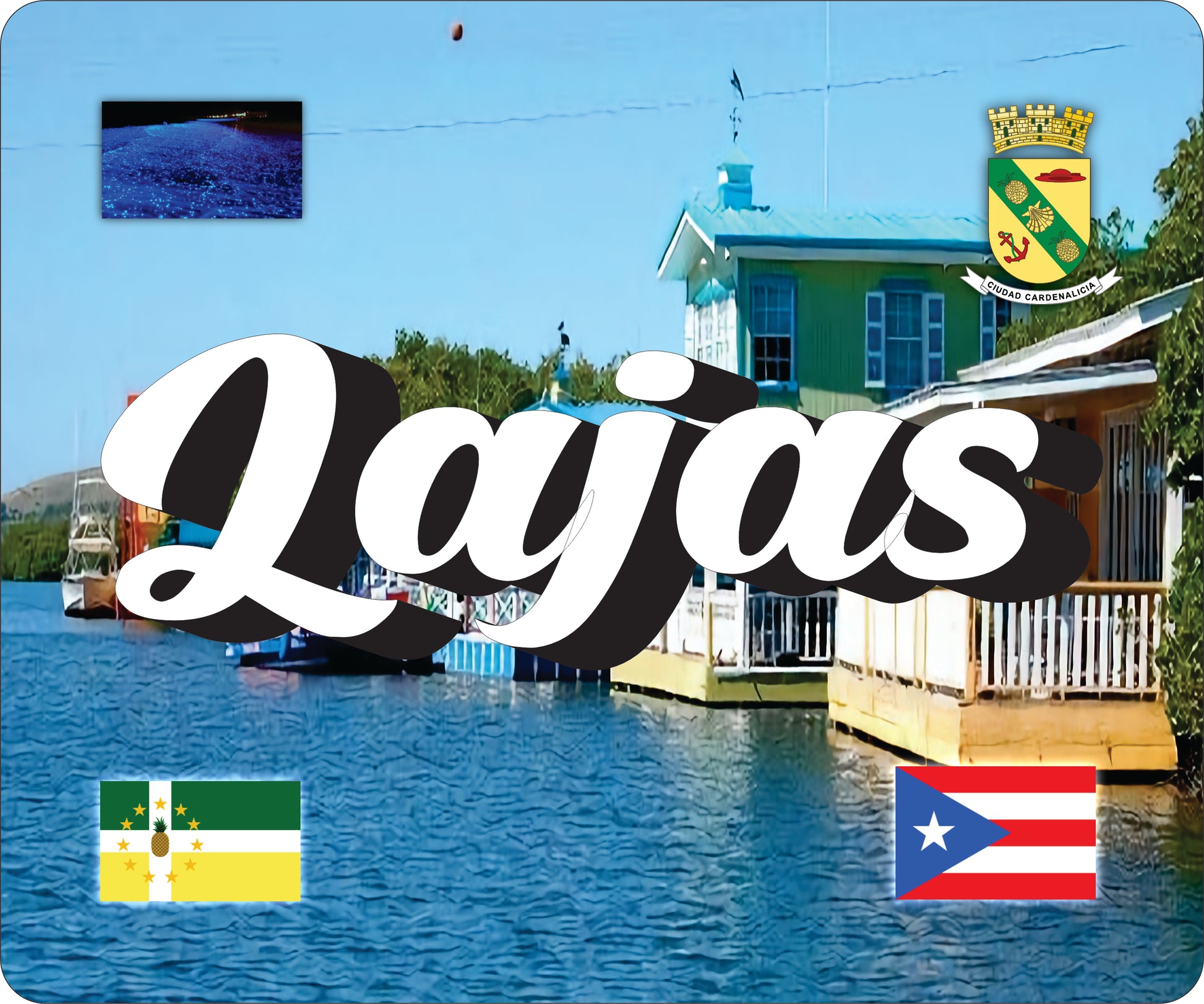 LAJAS Puerto Rico Souvenirs PRS Town Set