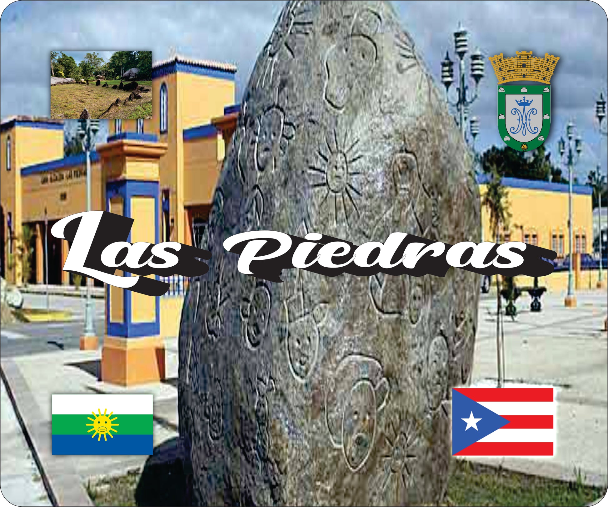 LAS PIEDRAS Puerto Rico Souvenirs PRS Town Set