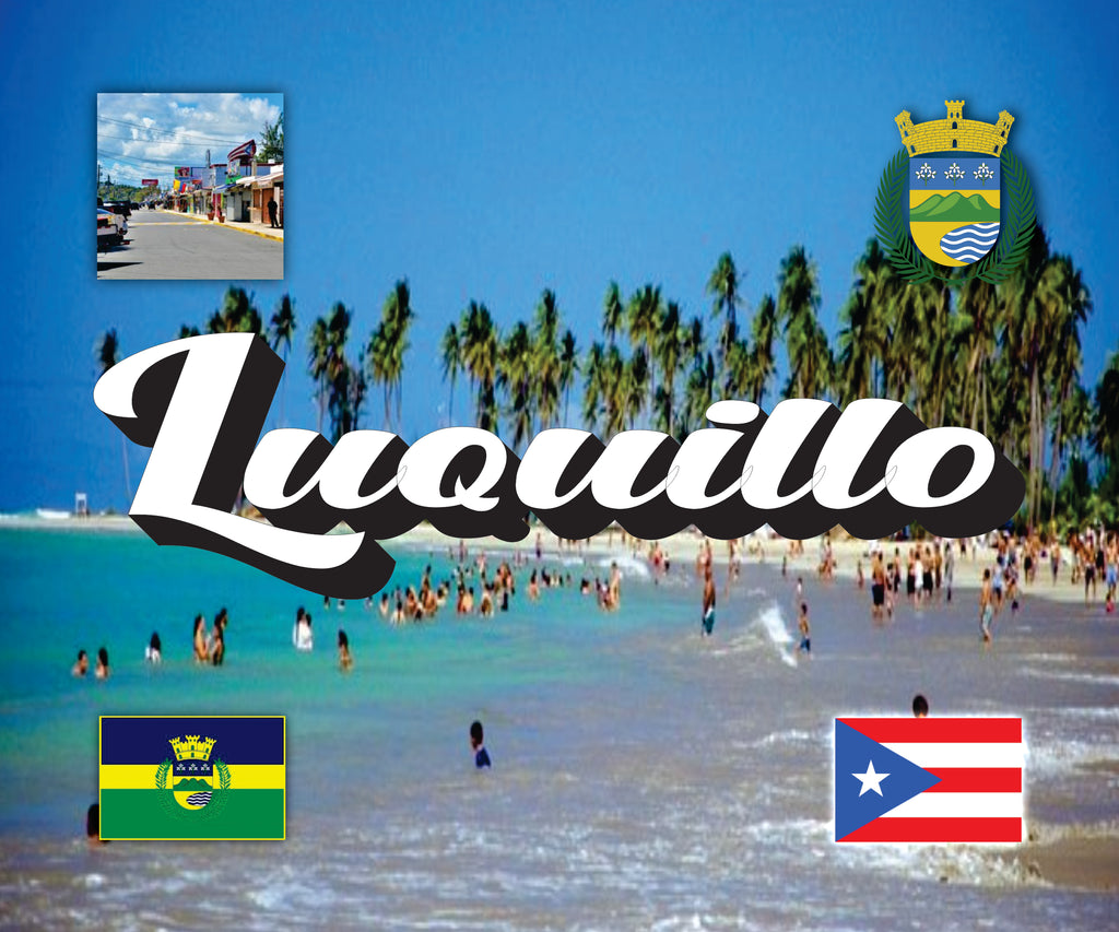 LUQUILLO Puerto Rico Souvenirs PRS Town Set