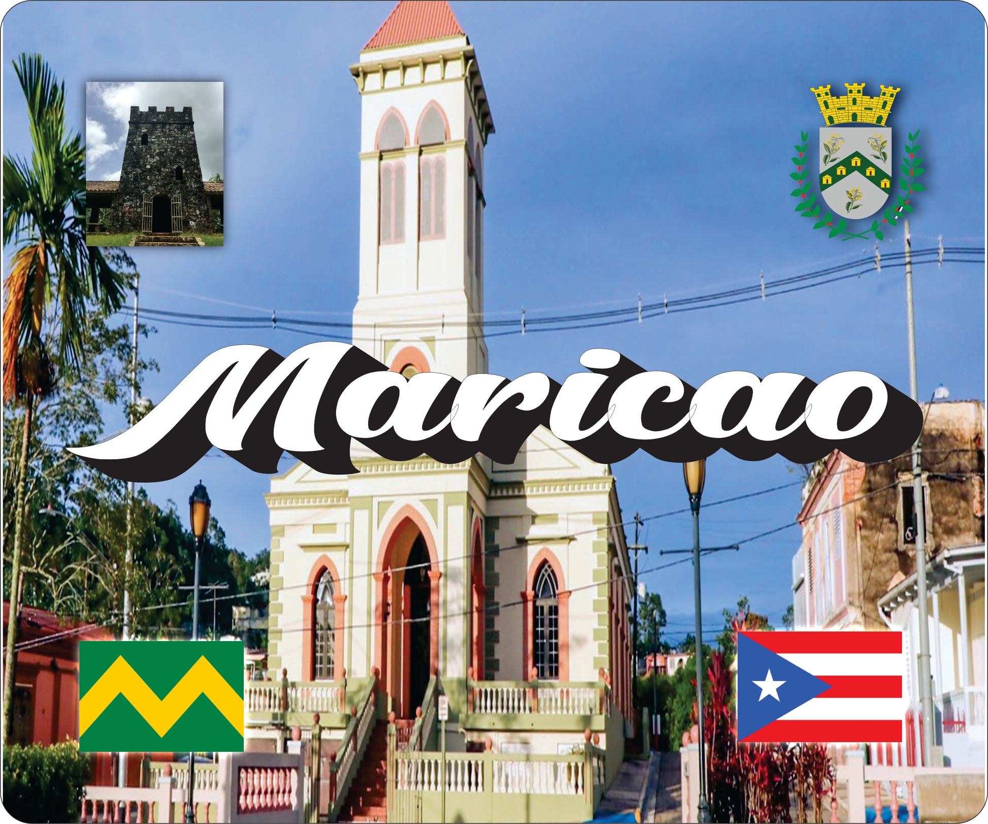 MARICAO Puerto Rico Souvenirs PRS Town Set