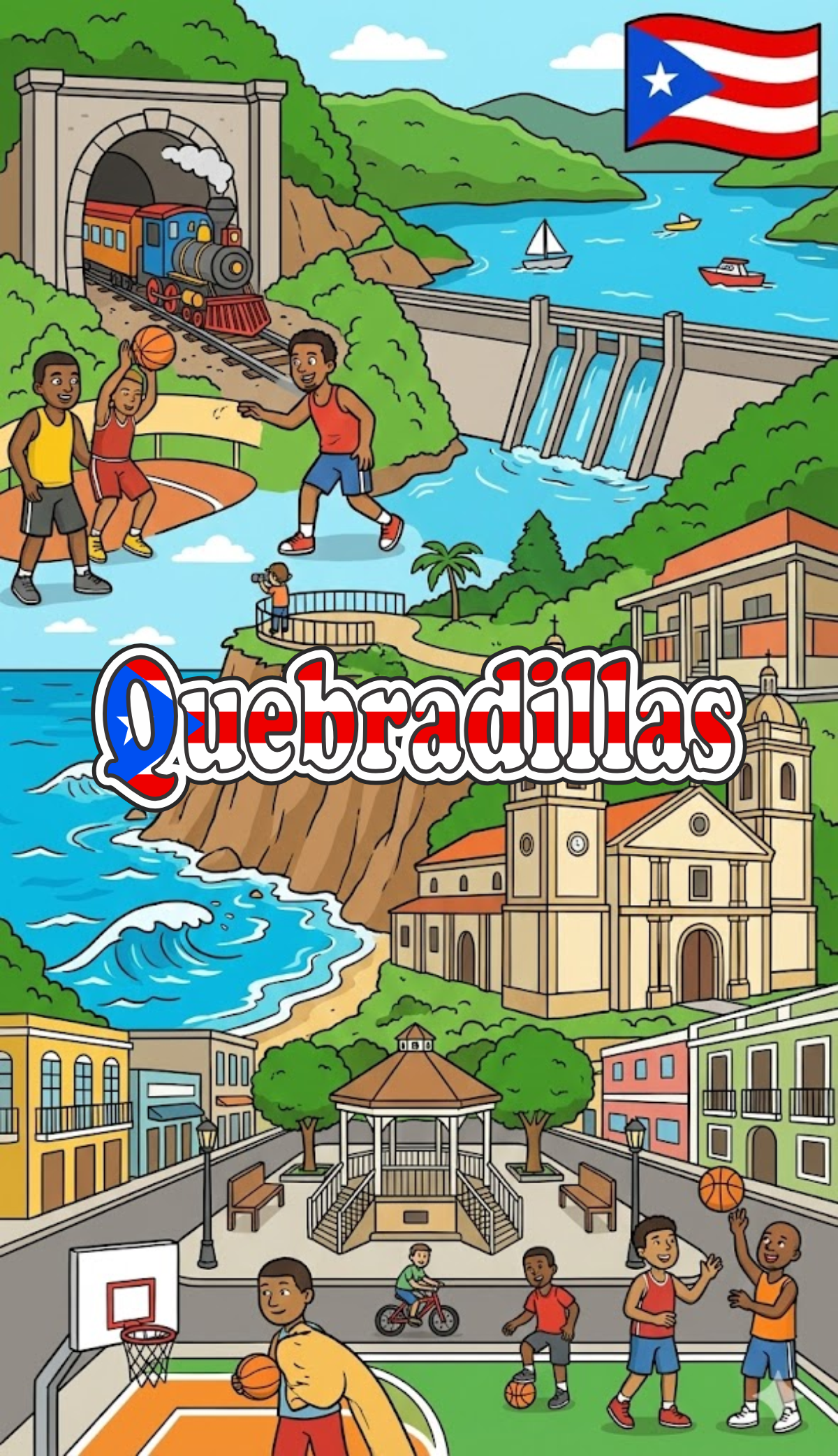 Puerto Rico Towns 3D Phone Case - iPhone & Android