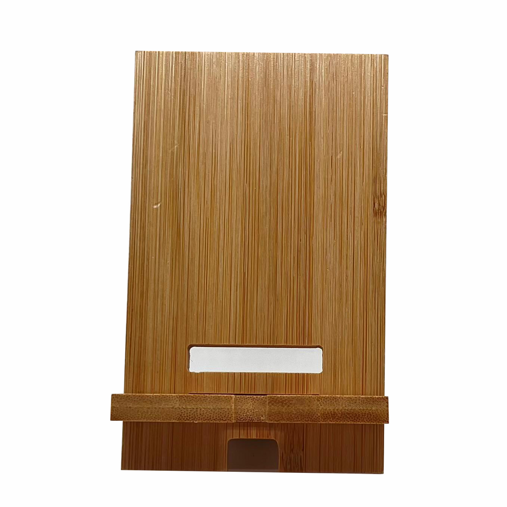 Soporte de teléfono de madera personalizado Soporte de teléfono de bambú ecológico