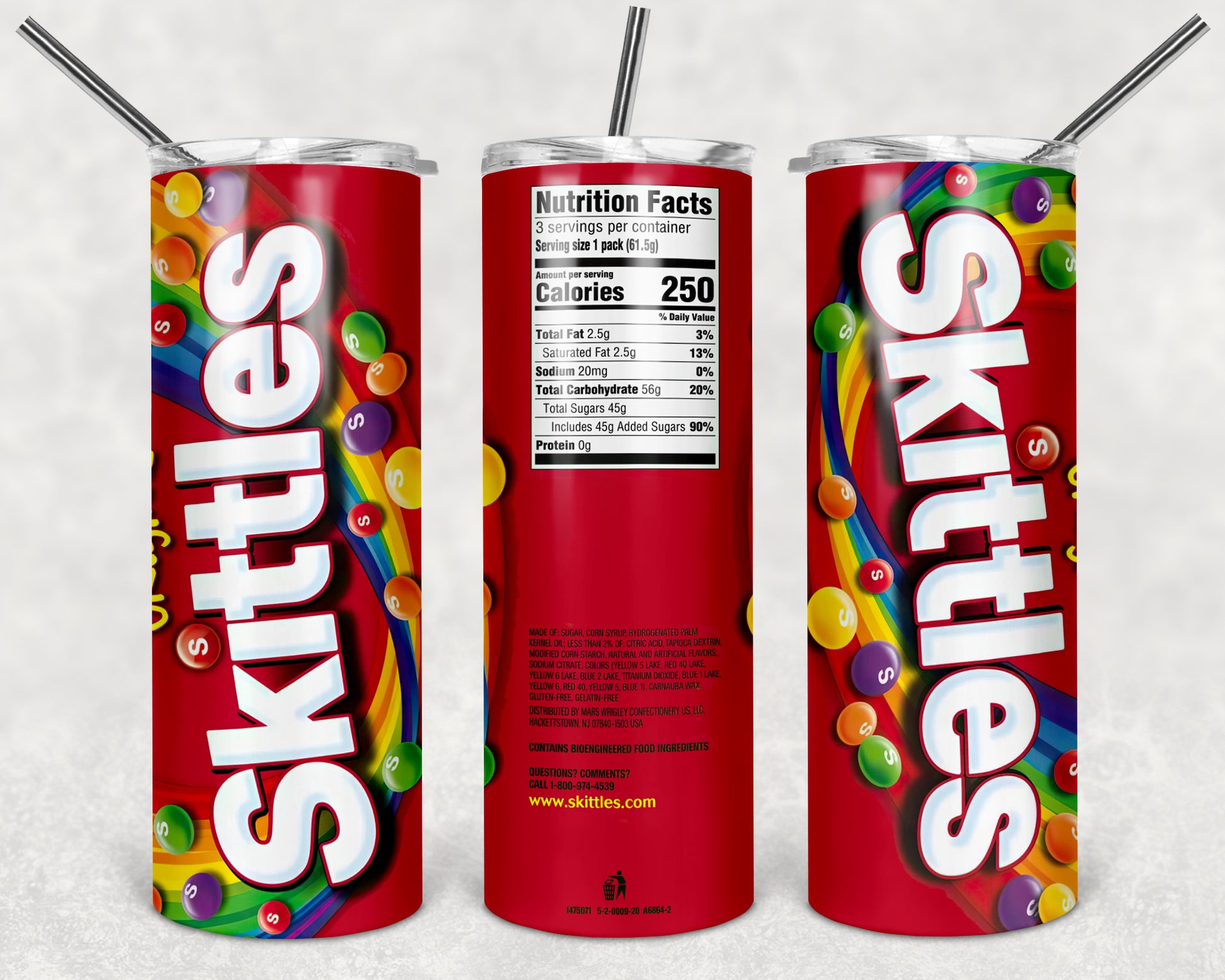 FOOD Skittles Red 20oz Double Wall Insulated Tumbler: The Ultimate Drink Compani