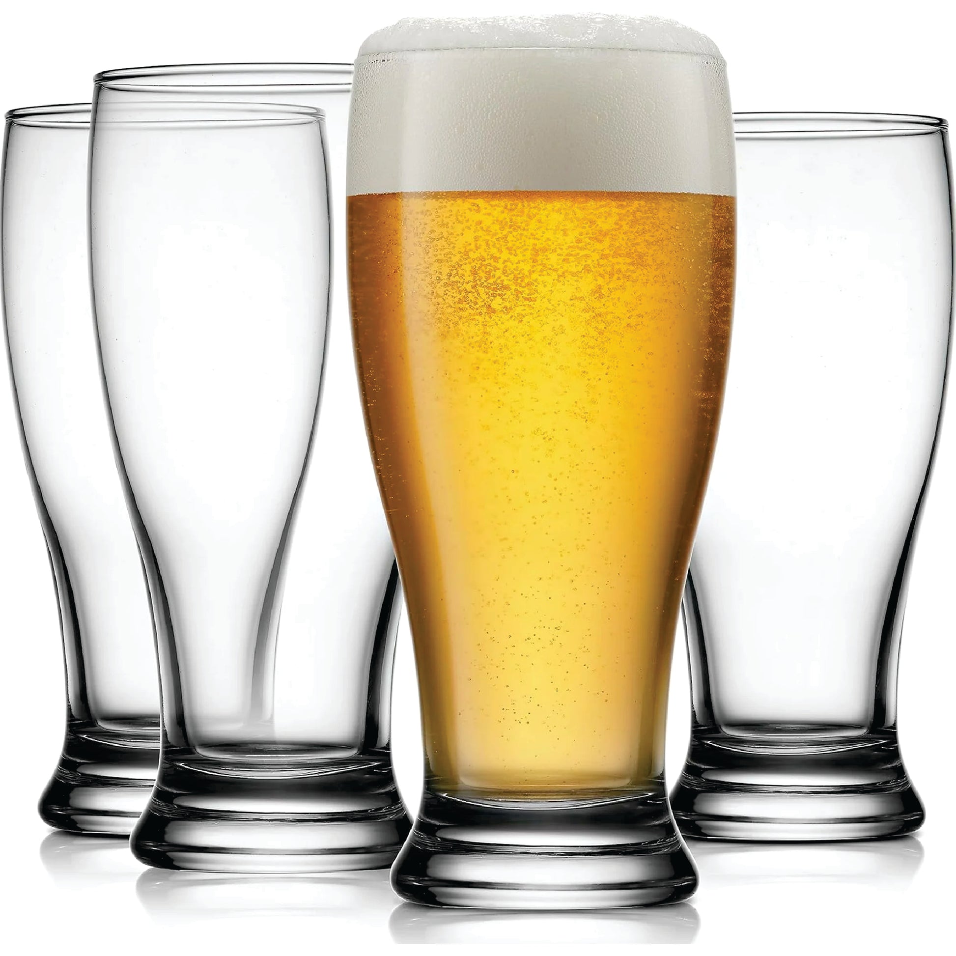 Vasos de cerveza personalizados de 19 oz para cerveza y cócteles (paquete de 4)