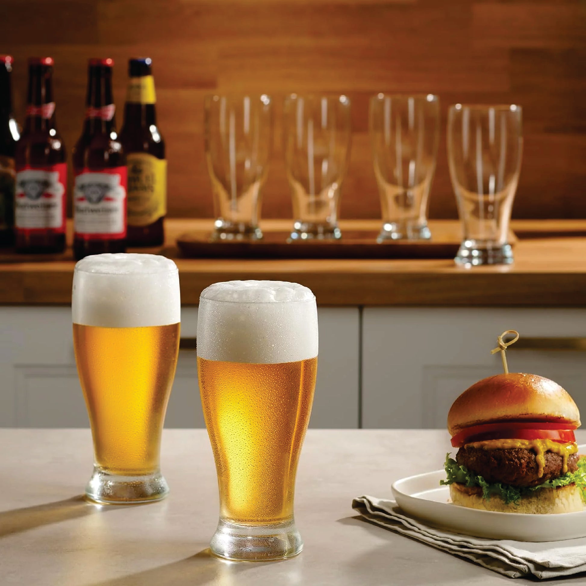 Vasos de cerveza personalizados de 19 oz para cerveza y cócteles (paquete de 4)