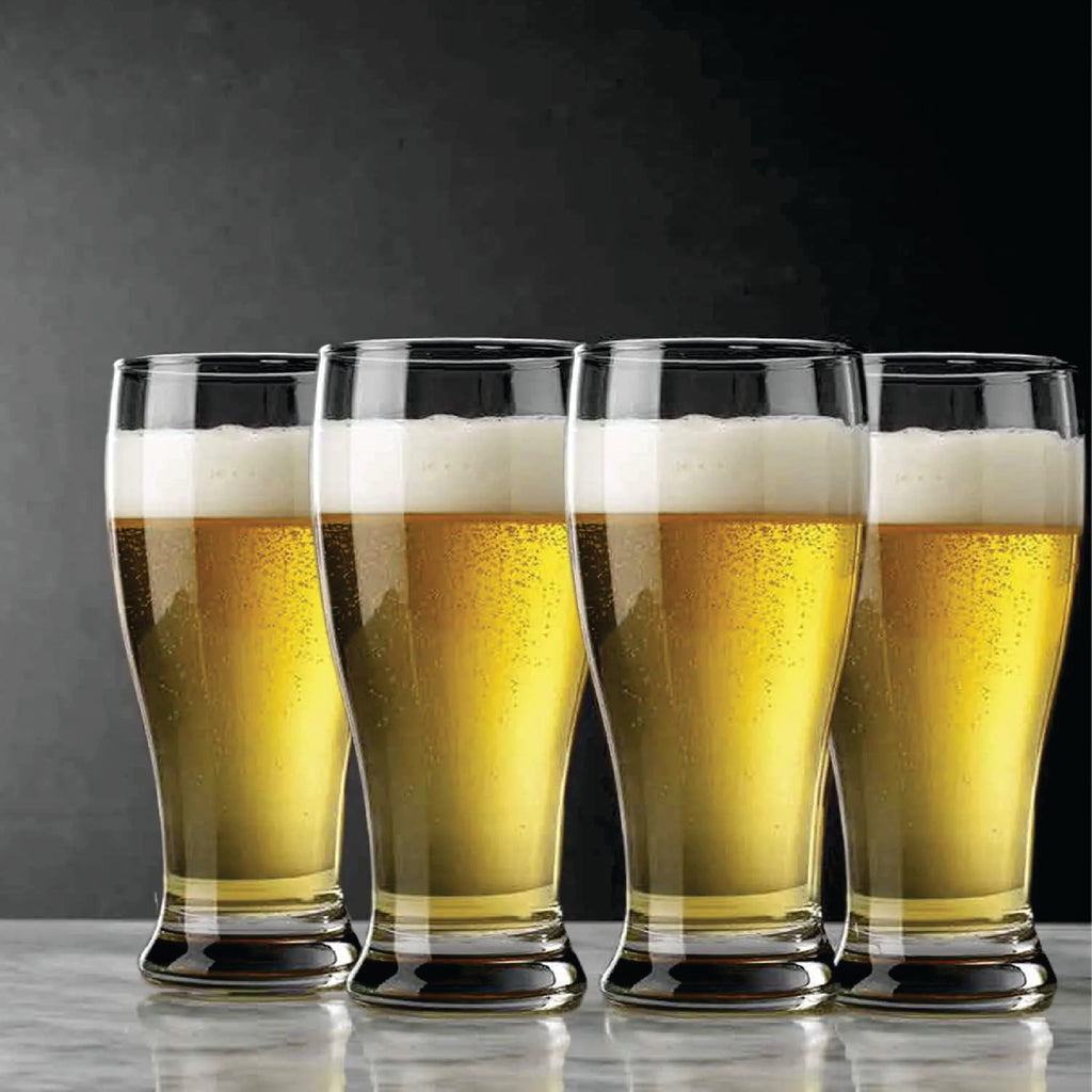Beer Glasses, 19 Oz, Personalized, Set for Beer & Cocktails, 4 Pack