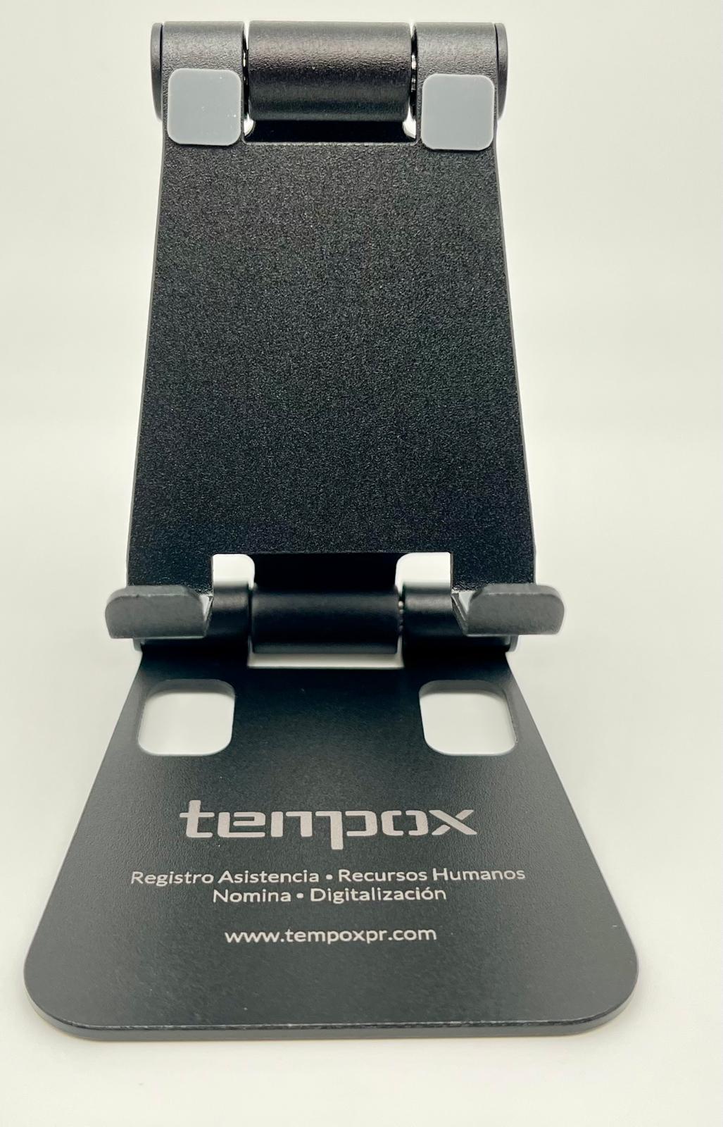 Soporte portátil de aluminio para teléfono Fordable Desk, personalizable.